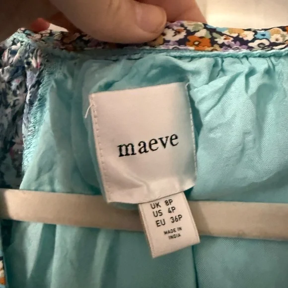 Maeve Blue Floral Maxi Dress - Picture 3 of 4